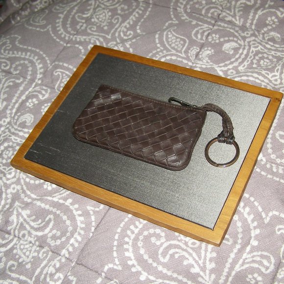 EUC Bottega Veneta Intrecciato Brown key pouch Card holder Buttery soft … - Picture 3 of 14